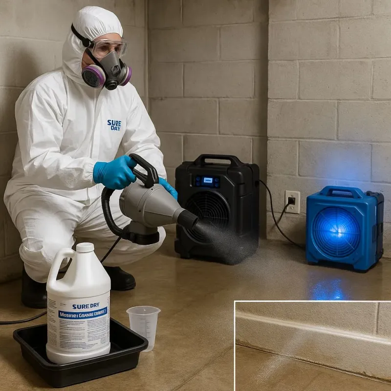 Sanitization and Odor Removal process in Midway, PA